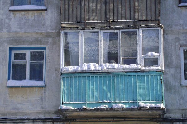 Старый балкон хрущевка