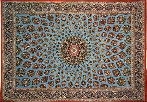 Ковер Isfahan персидский 19 век