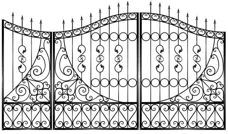 Кованые ворота