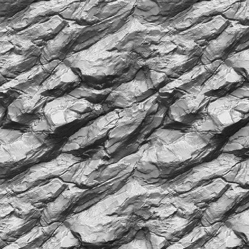 Displacement Map Terrain горы