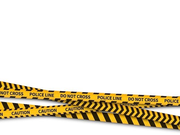 Черно желтая лента