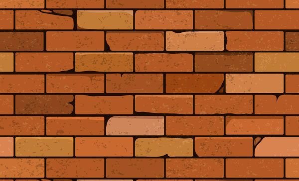 Кирпичная стена мультяшная