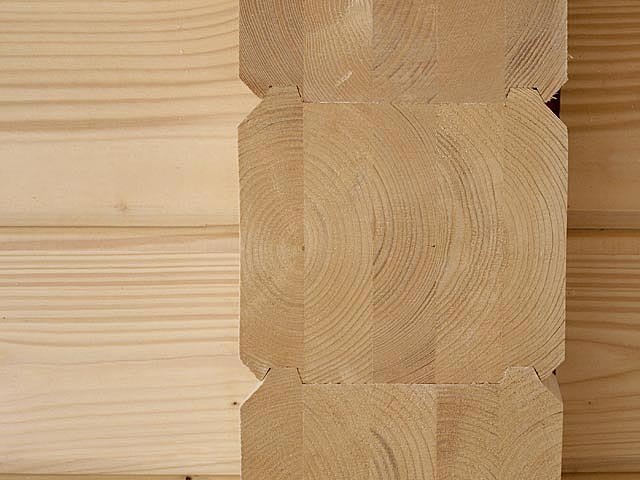 Срез клееного бруса