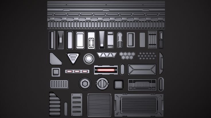 Sci Fi Trim Sheet