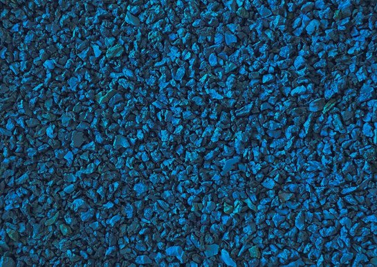 Резиновая крошка голубая