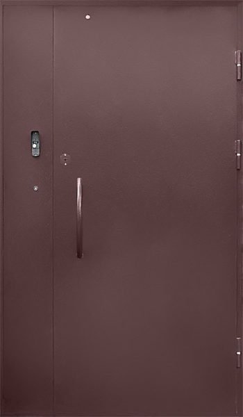 Тамбурная металлическая двухстворчатая дверь (металл / металл)
