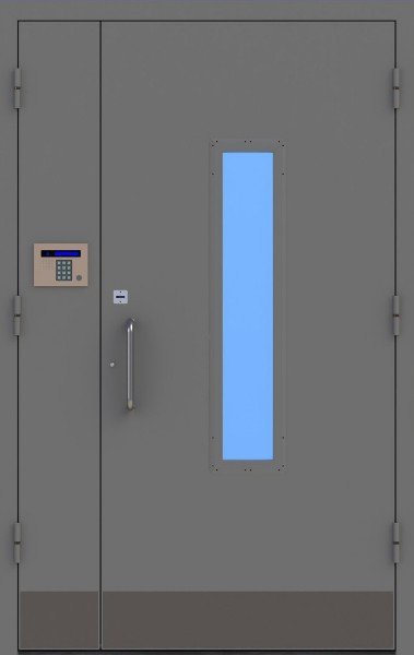 Подъездные двери со стеклом PDM-015