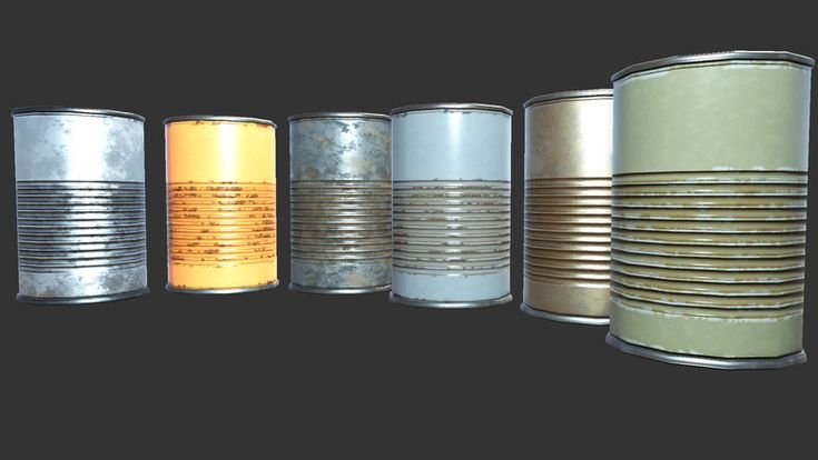 Консервы 3д модель