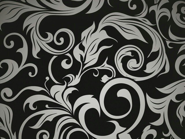 Черный фон с узорами