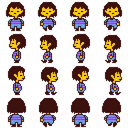 Фриск андертейл пиксели ходьба