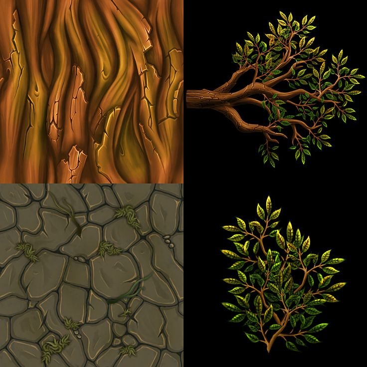 Handpaint дерево