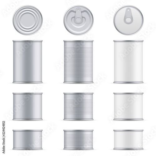 Алюминиевая банка вид сверху