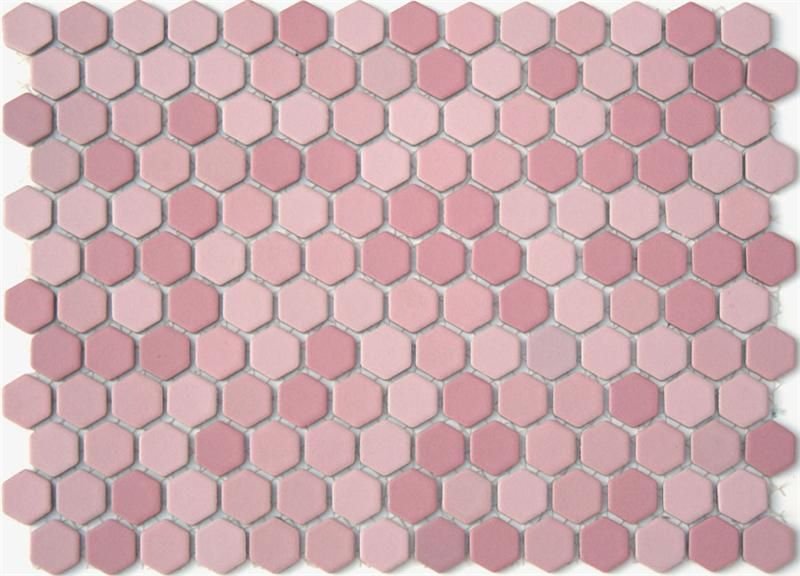 Розовый Гексагон плитка