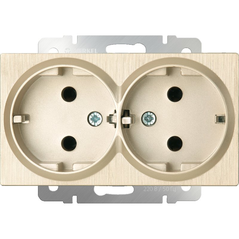 Розетка Werkel wl02-SKG-01-ip20,