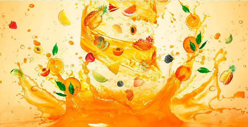 Брызги апельсинового сока
