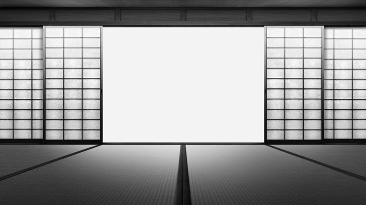 Японские двери Сёдзи аниме