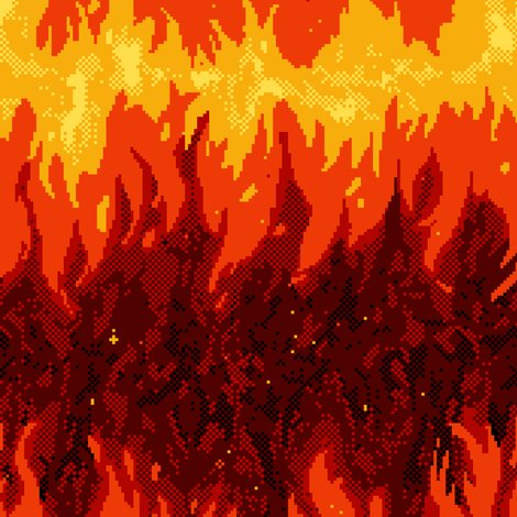 Пиксельный огонь