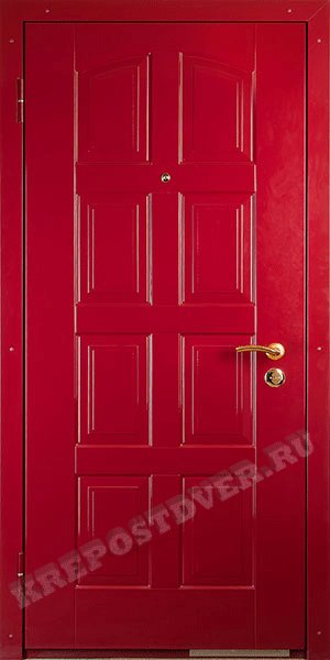 Красная входная дверь