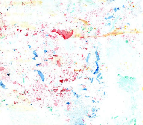 Краски на белом фоне