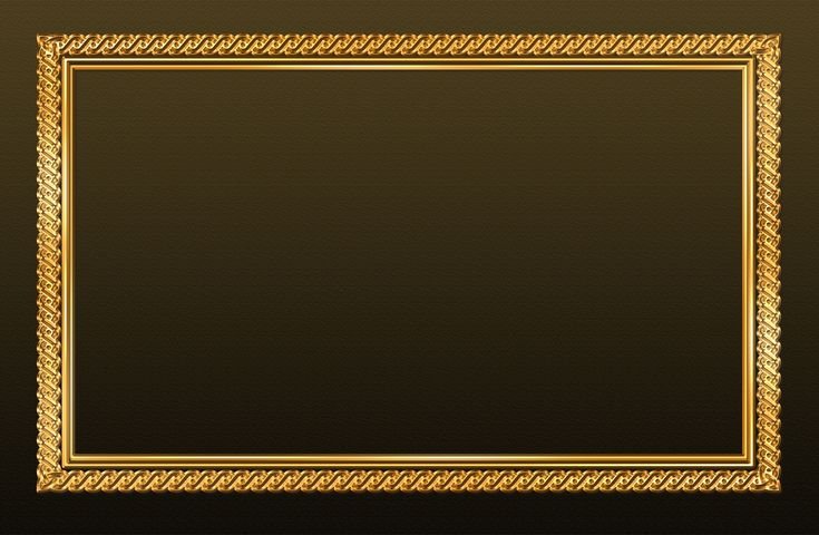 Рамка золото