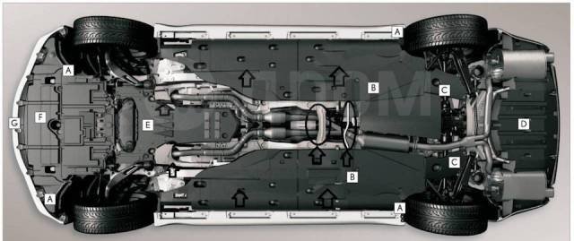Lexus is 250 днище
