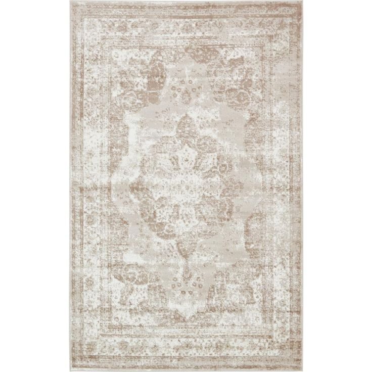 Ковер бежевый современный