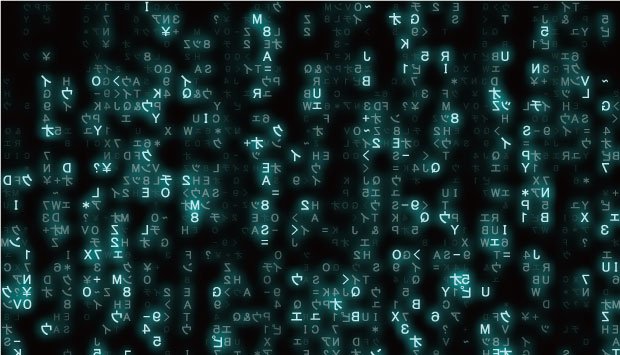 Матрица 101011010010101001010 синяя