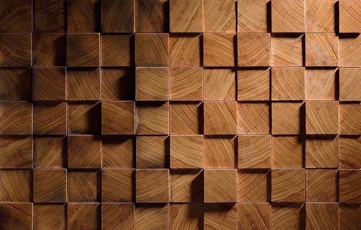 Панно из брусков дерева