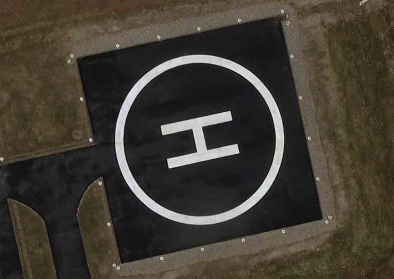 Знак вертолетной площадки