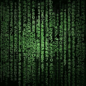 Матрица зеленые цифры Нео