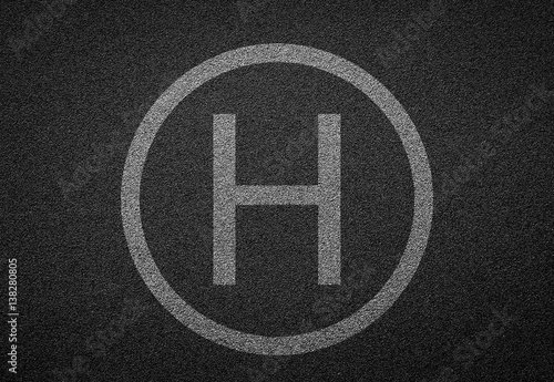 Знак посадки вертолета