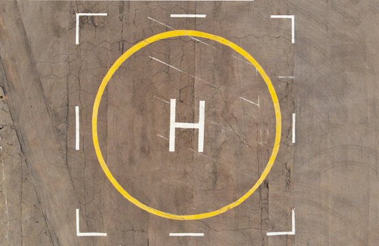 Вертолетная площадка сверху