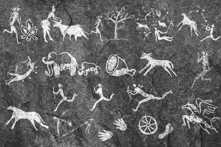 Древние наскальные рисунки древних людей
