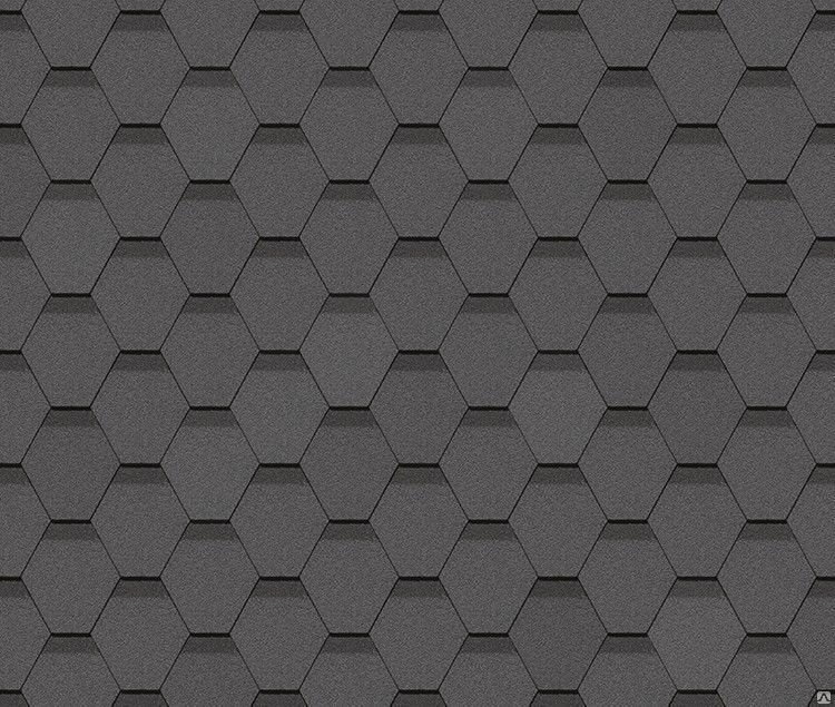 Гибкая черепица Döcke pie Standard/ сота/ серый