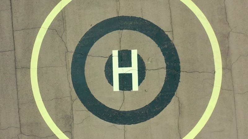 Вертолетная площадка сверху