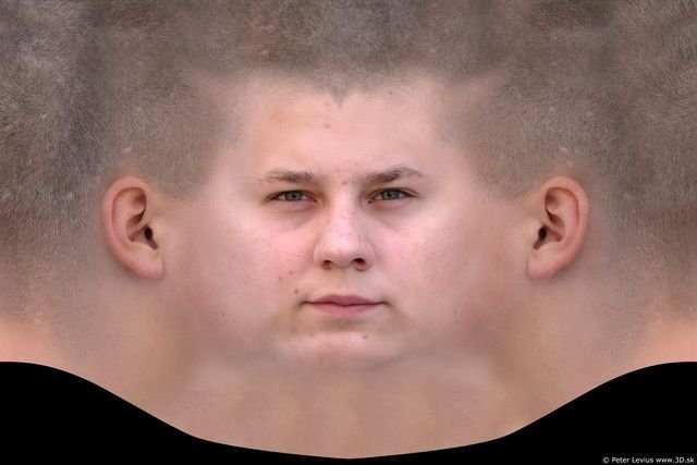 Текстура лица человека