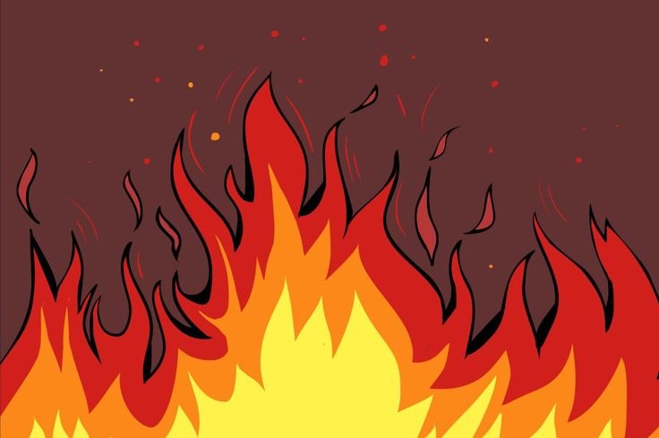 Огонь рисунок