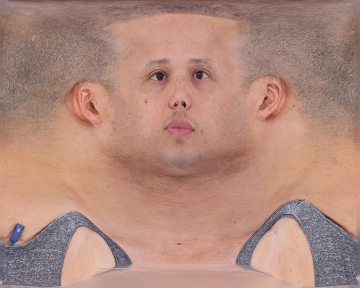 Текстура лица человека