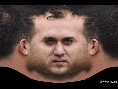 Текстура лица развертка