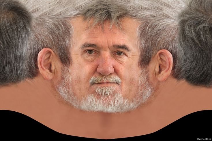 Текстура лица развертка