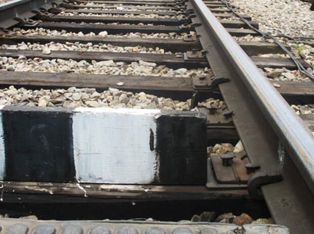 Планка нижней негабаритности на ЖД