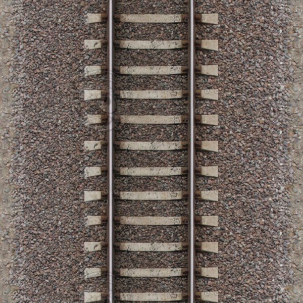 Железная дорога вид сверху