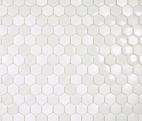 Плитка соты белая глянцевая