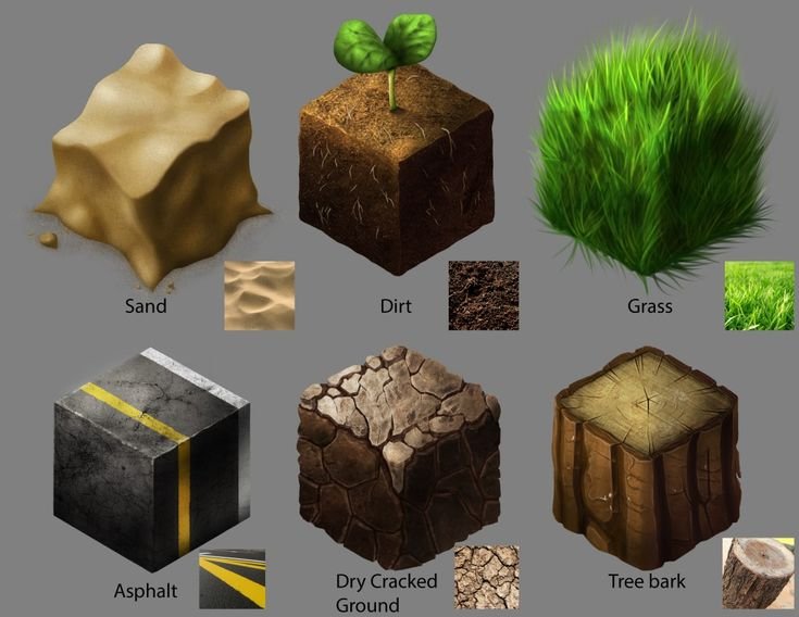 Текстурные кубики