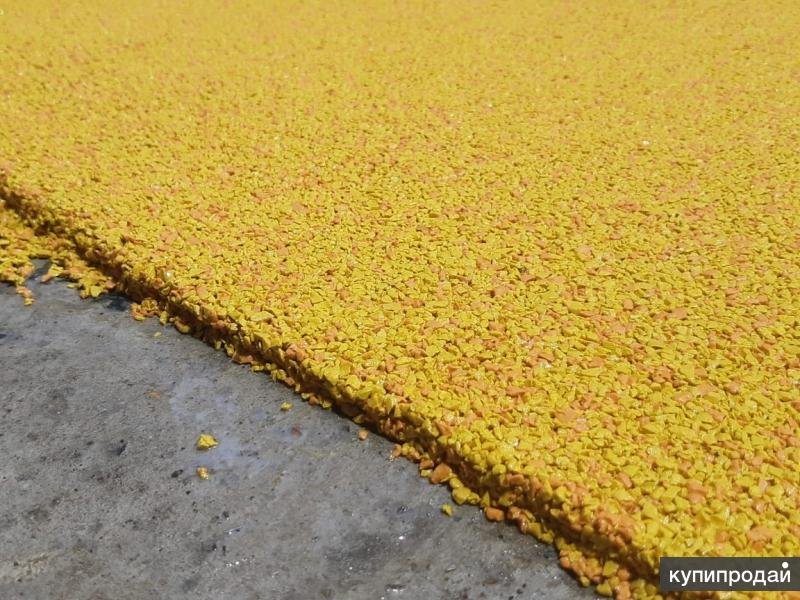 Резиновая крошка желтая