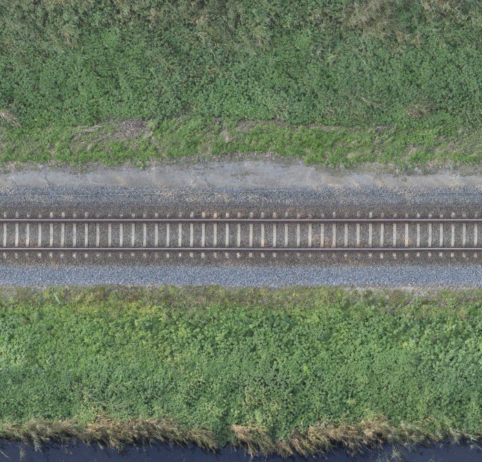 Рельсы вид сверху