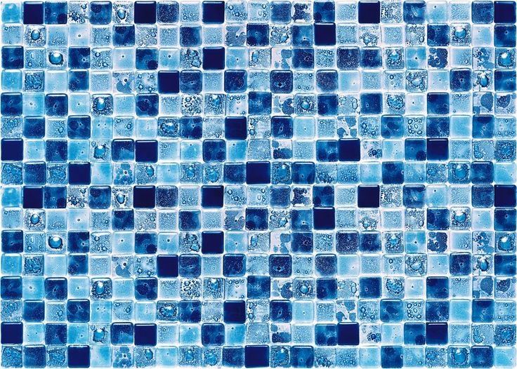 Плитка мозайка голубая
