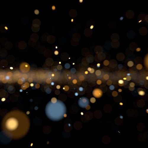 Блики на черном фоне