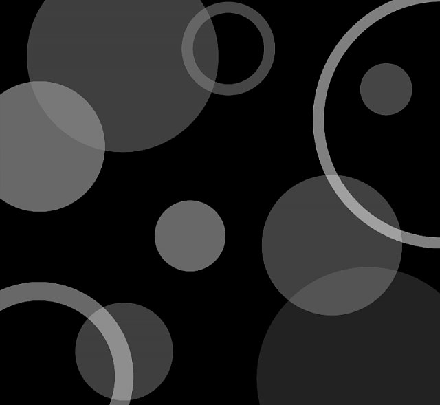 Круг на черном фоне