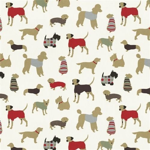 Ткань с изображением собак